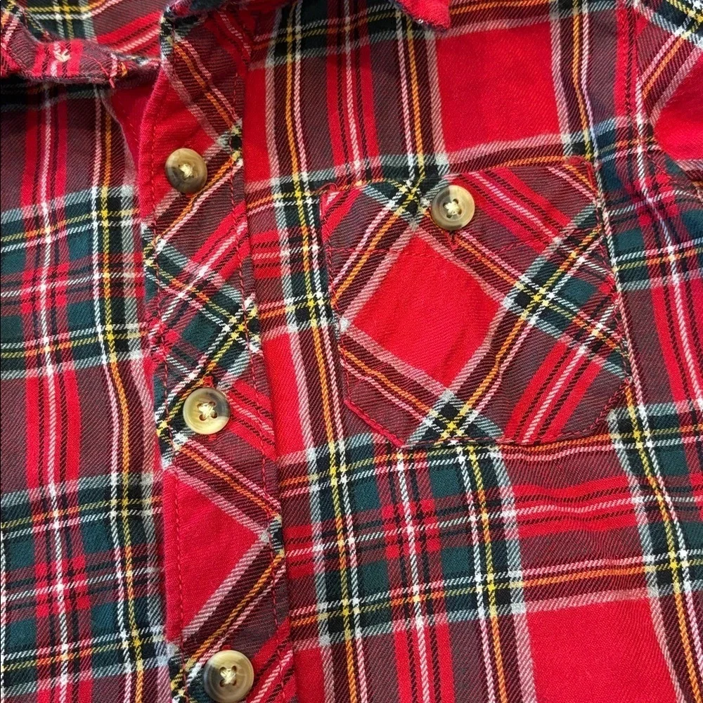 Plaid Red Christmas dress shirt